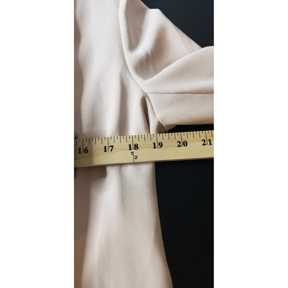 Skies Are Blue Pale Pink Open Front Blazer Jacket L Casual Office Work Spring - Picture 9 of 10